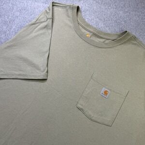 Carhartt Women's 3X Original Fit Pocket T-Shirt Green Plus Size‎ Workwear